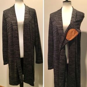 Black 2-tone cardigan